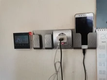 Controlador de temperatura con pantalla táctil, termorregulador, luz trasera negra, termostato de pared eléctrico, WiFi, 110V, 120V, 230V