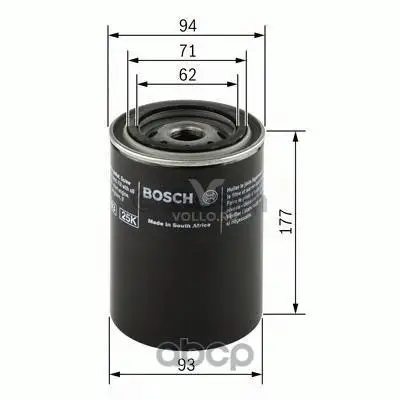 0451203001 BOSCH МАСЛЯНЫЙ ФИЛЬТР