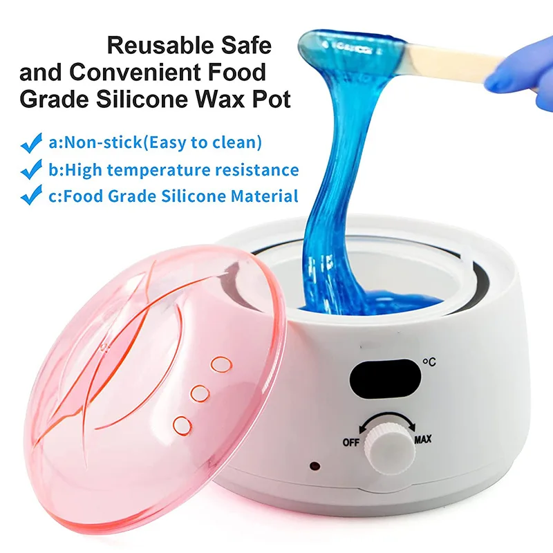 2PCS Silicone Wax Pot Wax Melting Inner Pot Replacement Nonstick Silicone Hair Removal Bowl for 500ml Warmer Machine hair removal wax,hair removal tool