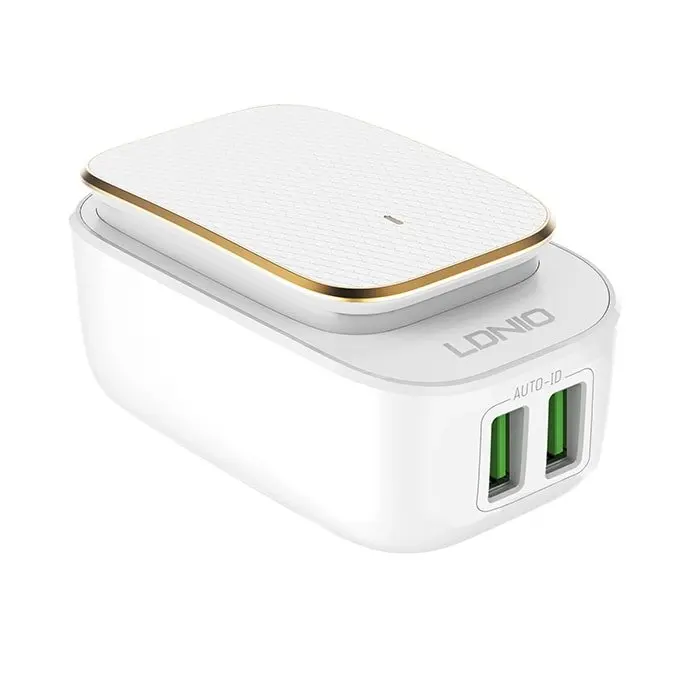 Сетевое зарядное устройство LDNIO A2205 2,4A 2USB Ports(Белый