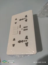 Power-Socket Switched Outlet Port Led-Indicator Dual-Usb-Charger Wall Universal Delviz