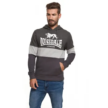 

Lonsdale man hoodie logo stamping on the chest color in gray tones Spring Summer (18611)