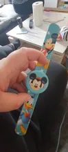 Disney-reloj electrónico con dibujos animados de Mickey para niños, pulsera de silicona con led, regalo para niños y niñas
