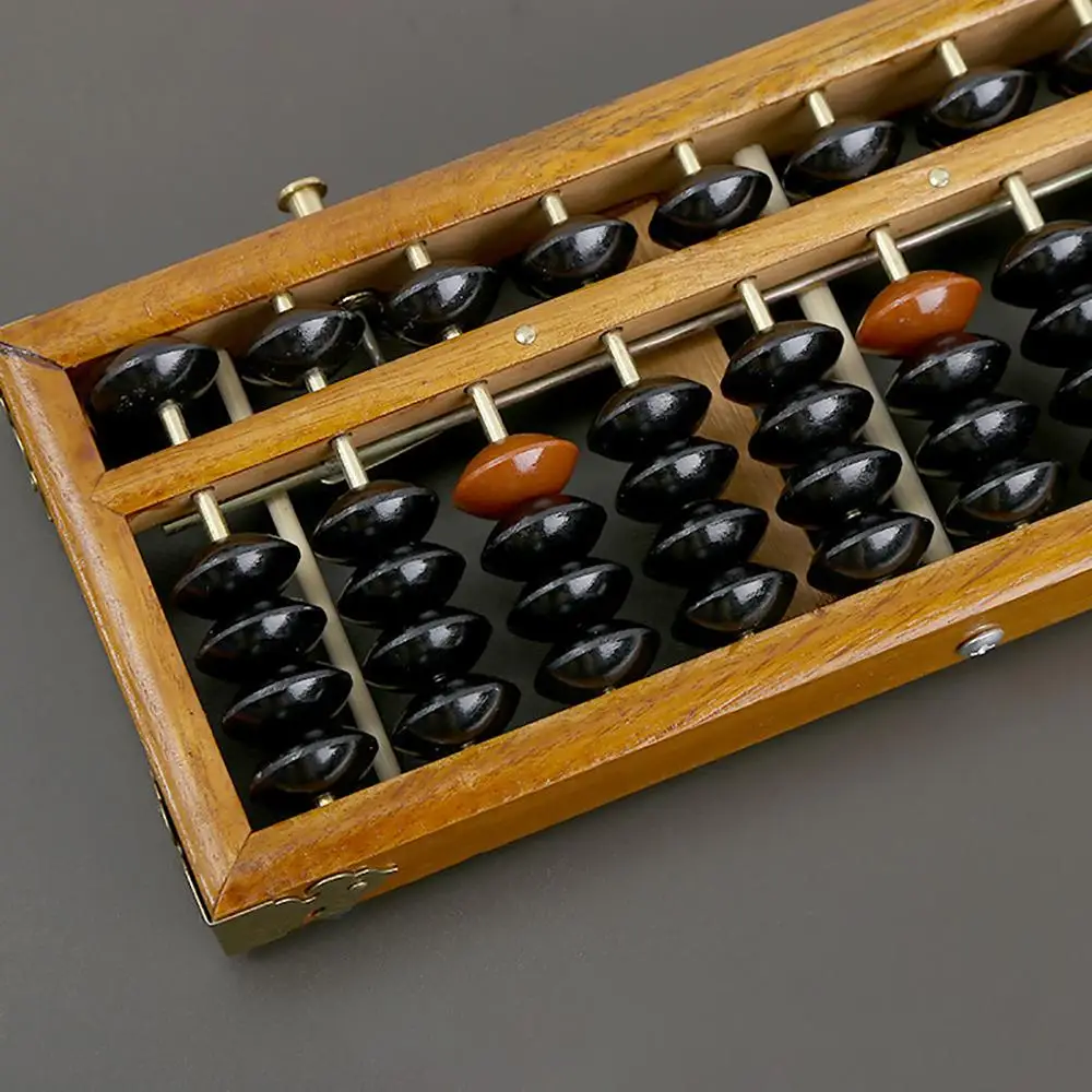17 файлов 5 бусин деревянный один сброс кнопки профессиональный Abacus-1