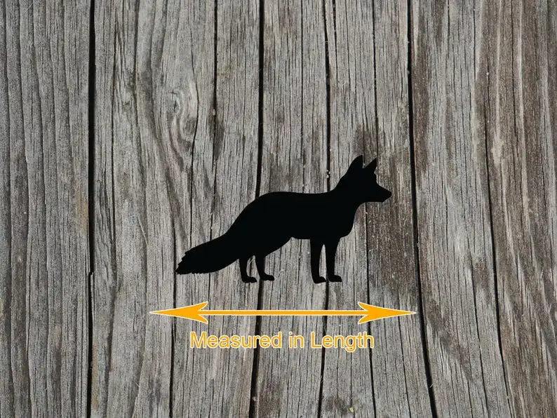 Fox- Wildlife- Multiple Sizes- Laser Cut Unfinished Wood Cutout Shapes
