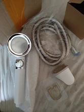 Cabezal de ducha presurizado, ahorro de agua de alta presión, manguera de soporte libre perforado, accesorios de baño ajustables, juego de Ducha
