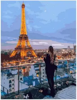 

Painting by numbers PK 68029 Paris evening lights 40*50 exclusive