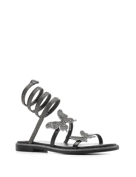 

ILVi-Genuine Leather Handmade Age Women's Sandal Black Leather Women Shoes 2020