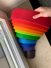 Juguetes de madera en 3D DIY para niños, arcoíris, bloques de construcción, apilador de gran tamaño, creativo, Montessori, juguetes educativos