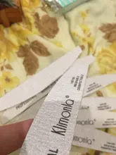 7 unids/lote profesional fuerte Sanpaper de archivo 100/180 grano de madera media luna Tabla de lijado de archivos de uñas de manicura herramientas