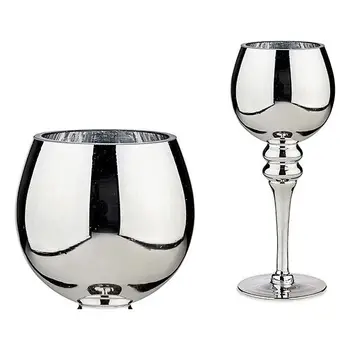 

Candleholder Crystal Silver (13 x 30 x 13 cm)