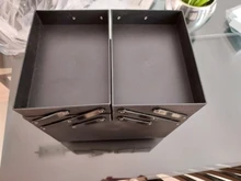 Bolsa de maquillaje de mano de gran capacidad multicapa, kit de herramientas de bordado para manicura y peluquería, estuche de almacenamiento de cosméticos, bolsa de aseo