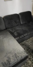 Seat-Cover Cushion Couch Sofa Velvet Elastic Living-Room Solid-Color Soft 