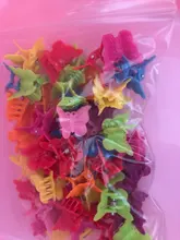 Pinzas para el pelo de mariposa de colores variados, pasadores de agarre, Mini abrazaderas de mandíbula, tocado con horquillas, herramienta de Accesorios para peinados, 20/50