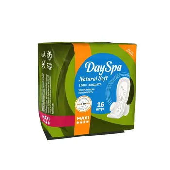 

Women's pads day spa natural soft maxi 16 PCs