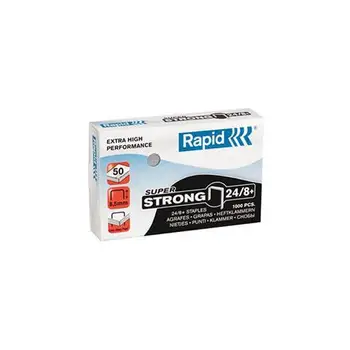 

Pack of 5 pieces-Box 1000 points rapid 24/8 + super strongRAPID2.38