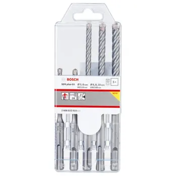 

TIP DRILL CARBIDE CONCRETE SDS PLUS 5-6-6-8-10MM 5X BOSCH 5 PZ
