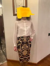 Falda larga con estampado de otoño para mujer, falda larga con estampado de otoño, diseño abstracto, estilo europeo