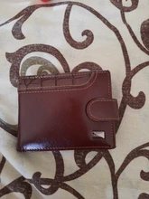 Baellerry-cartera corta de piel sintética con cremallera y broche para hombre, monedero, bolsillo para fotos, a la última moda