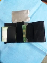 Cartera inteligente de aluminio para hombre y mujer, porta tarjetas Rfid, Mini billetera de Metal para tarjetas de crédito y negocios, 2021