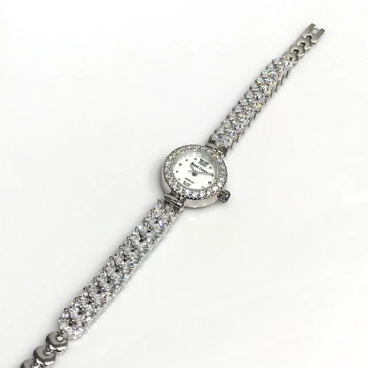 Diamond Workmanship Silver Ladies Watch