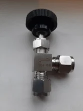 Flow-Control Needle-Valve Right-Angle-Needle Adjustable 3/8inch Hard-Tube Off-Crane 12mm