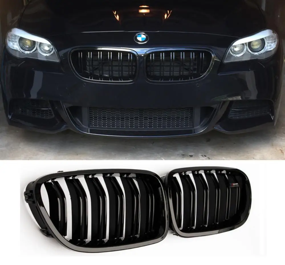 BMW F10 решетки радиатора М5 чёрные двойные / M5 grilles black|Передние и радиаторные