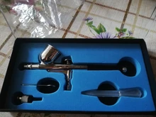 Pluma de aerógrafo de doble acción de 0,2-0,5mm, PISTOLA DE PULVERIZACIÓN con cepillo de aire, pluma pulverizadora para arte de uñas/tatuajes corporales