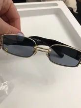 Gafas de sol rectangulares para hombre y mujer, lentes de sol rectangulares de lujo, cuadradas, de Metal Vintage, UV400, 1 Uds., 2020