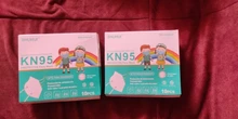 FFP2 Mascarillas KN95 máscara para niños 5 capas cara máscara KN95 para niñas niños respirador de protección de los niños KN95 máscaras Fit 2-9 años