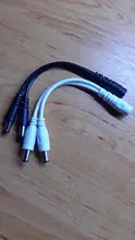 Tira de luces LED RGBW, 5,5x2,1mm, Cable bifurcador de corriente de 1 a 2 vías, conector hembra a 2 macho, Cable divisor para cámara CCTV
