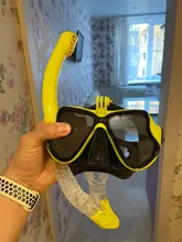 Tube-Set Snorkeling-Mask Diving-Goggles Sports-Camera Swimming Gopro Underwater Anti-Fog