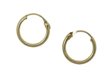 

Hoop earrings opener or pot for baby in Yellow Gold