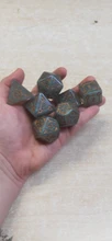 Dice-Set Pathfinder Rpg MTG DND Giant Green 25mm 7pcs with Bag D--D for 