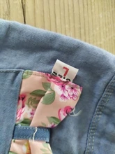 Pantalones cortos de mezclilla para niñas, Shorts bonitos de moda de verano con encaje Floral