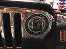 CO LIGHT 7 pulgadas faros LED de circulación diurna Hi/Lo haz 50W 30W Halo anillo de ámbar Ojo de ángel para Niva de Lada Offroad 4x4 UAZ 12V 24V