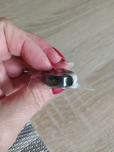 Anillo de acero inoxidable con Sensor inteligente de temperatura corporal, anillo de dedo con Prueba de Temperatura en tiempo Real, exhibición de moda