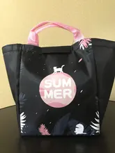 Fiambrera térmica con dibujos de unicornios para niños y mujeres, bolsa aislante e impermeable, para Picnic, nueva