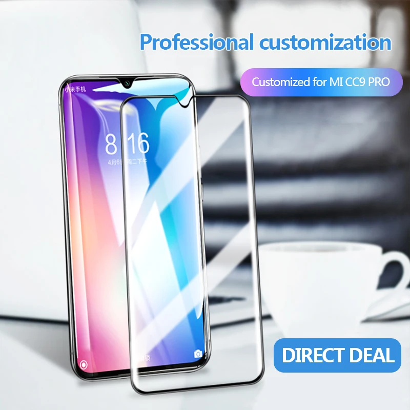 Защитное стекло для Xiaomi Mi CC9 Pro закаленное 10D на весь экран Note 10 Защитная пленка