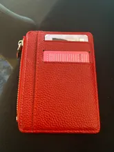 1PC pequeño de crédito cartera Multi-tarjeta de paquete de moda de la PU de la función de la cremallera Ultra-Delgado organizador caso estudiante mujeres monedero de la moneda