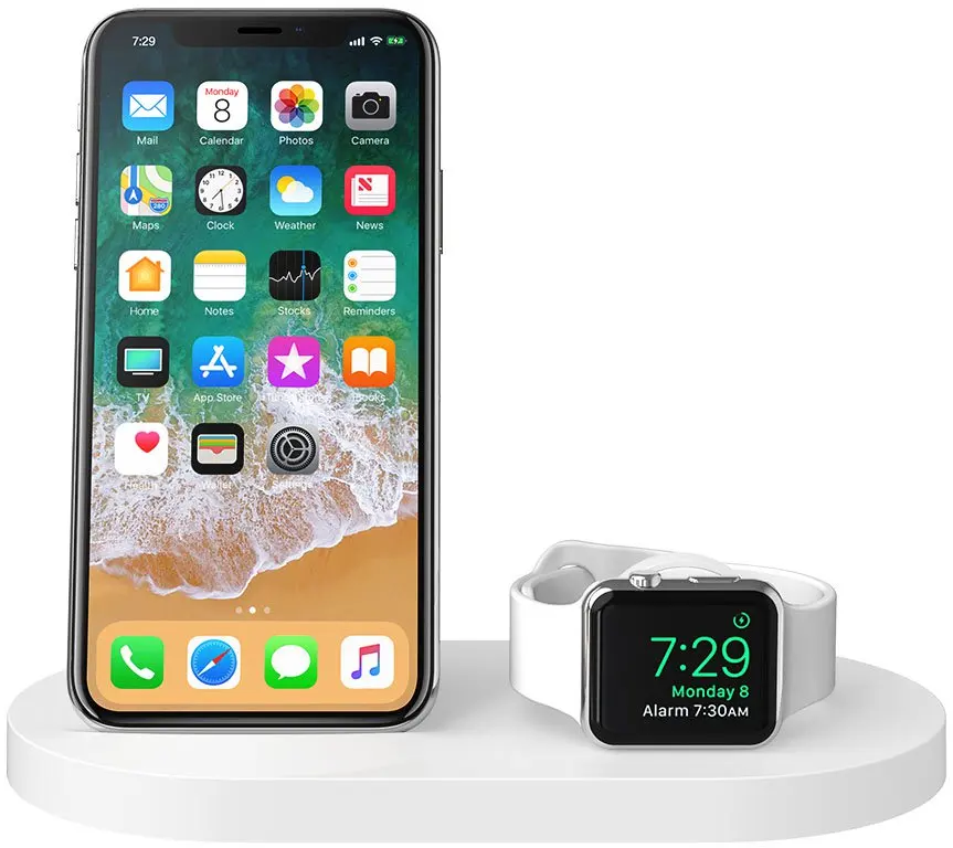 Беспроводная док станция Belkin BoostUp F8J235vfWHT для iPhone/Apple Watch (White)|Подставки планшетов| |