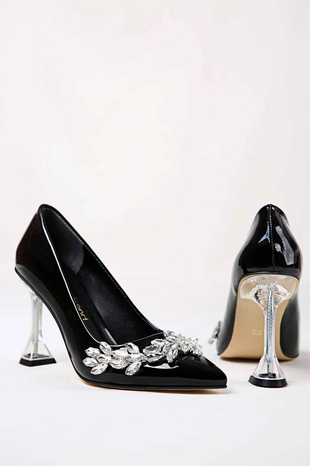 

Women's Stone Transparent Heel Rhinestone nude wedding shoes transparent wedding shoes wedding heel heels shoes cinderella shoes