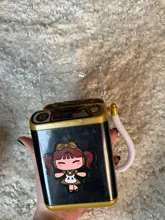 Minimáquina de simulación para niños, juguete para jugar a las casitas, brocha eléctrica para maquillaje, herramienta nueva y con patrones bonitos a la moda