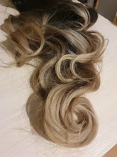 HENRY-Suarez largo ondulado marrón Rubio Ombre peluca Natural Sintético pelucas para mujeres medio fiesta Cosplay Peluca de pelo resistente al calor