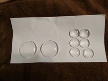 Cabujón de cristal transparente redondo plano para hacer joyas DIY 6mm 8mm 10mm 12mm 14mm 16mm 18mm 20mm 25mm 30mm 35mm