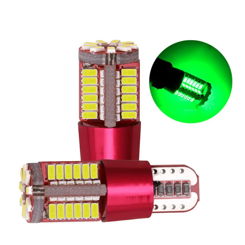 T10 3014 автомобильный декодирующий свет 57SMD бесступенчатое светодиодное дверное освещение широкая лампа декодирование света-2