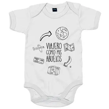 

Baby bodysuit traveler as my grandparents