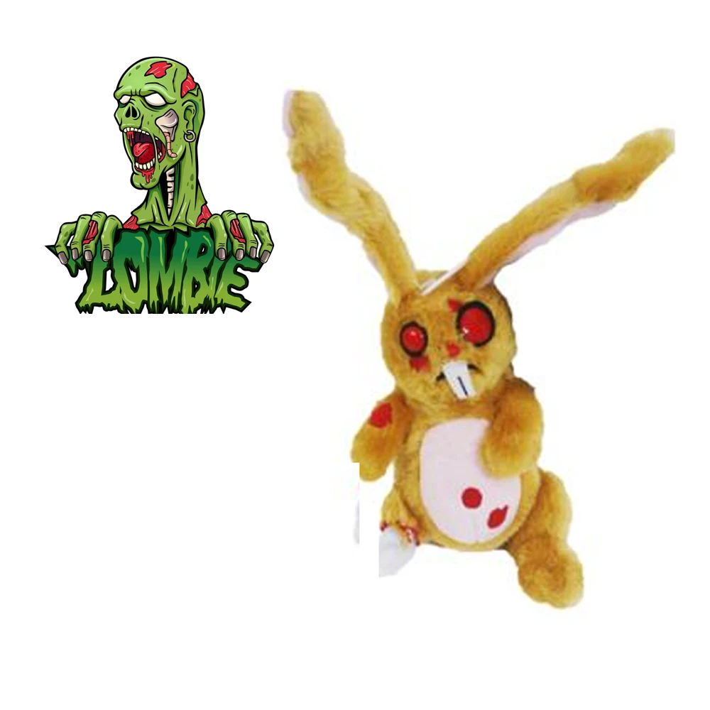 Plush Zombie Creepy Cuddlers cat orange brown rabbit 20cm blue