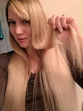 Moresoo-extensiones de cabello humano brasileño Remy, tejido liso Natural, 100g por costura, extensiones de cabello humano