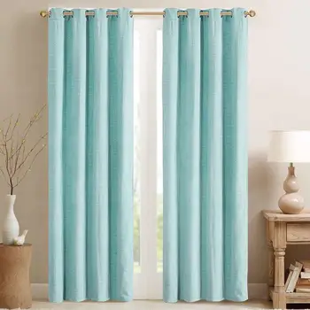 

PimpamTex-curtain with 8 ollaos, 1 ud. Geometric pattern. For room, room and bedroom 1 Panel. Model CHENILLE ARROW